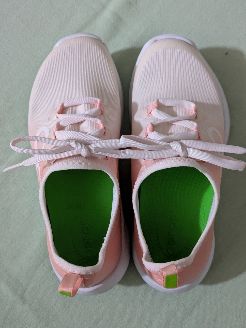 OOFOS Oomg Sport LS Shoes dream pink Lace Up Stretch Comfort Recovery size 6.5